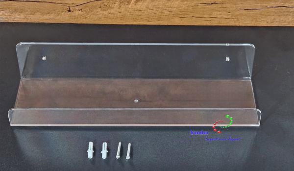 Acryl Wandregale Kosmetik-Aufbewahrungsregale für Ihre Kosmetiksammlung  L x T x H = 38 x 11 x 7,60cm